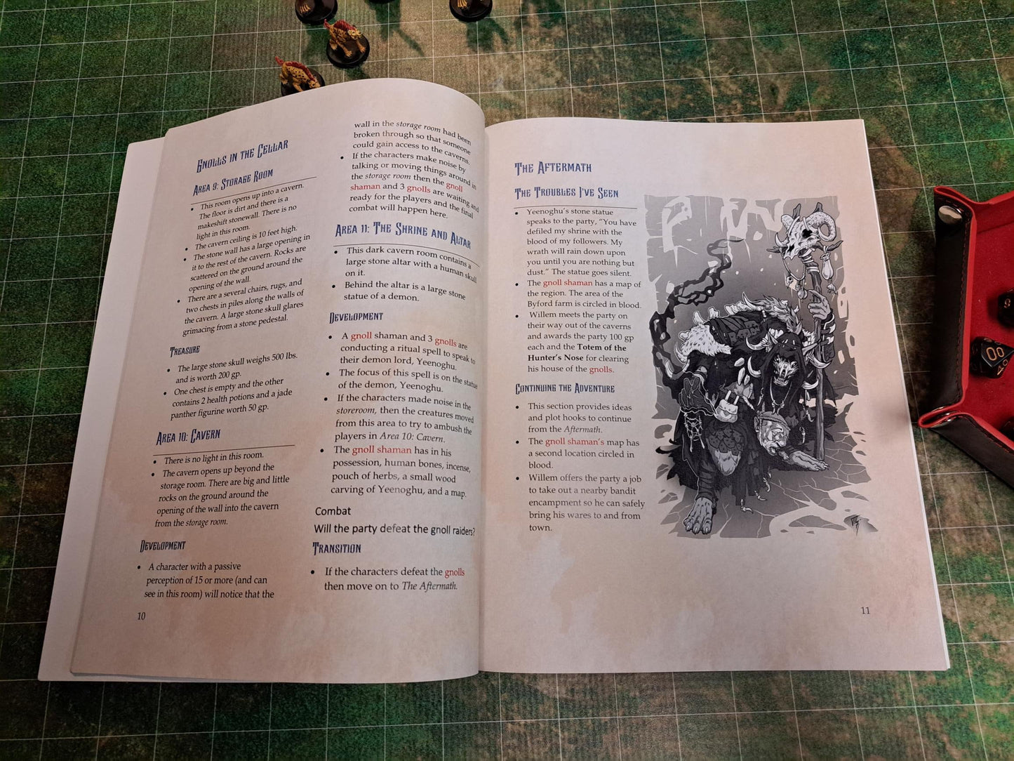 The Trouble with Gnolls 5e One Shot Adventure Premium Color Paperback Book