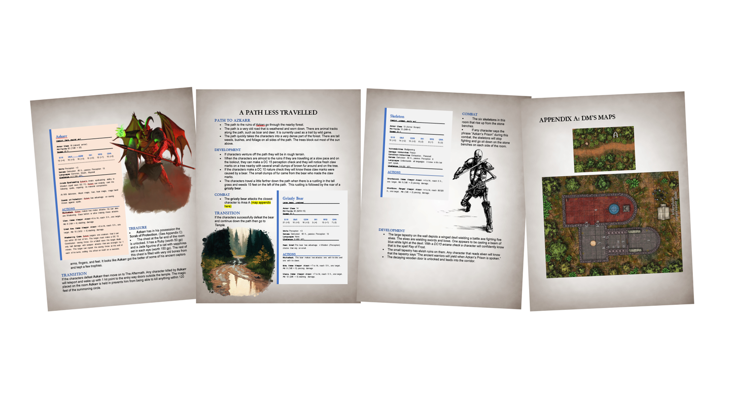 Bandits of Siege Tower/ Azkarr's Prison D&D 5e PDF