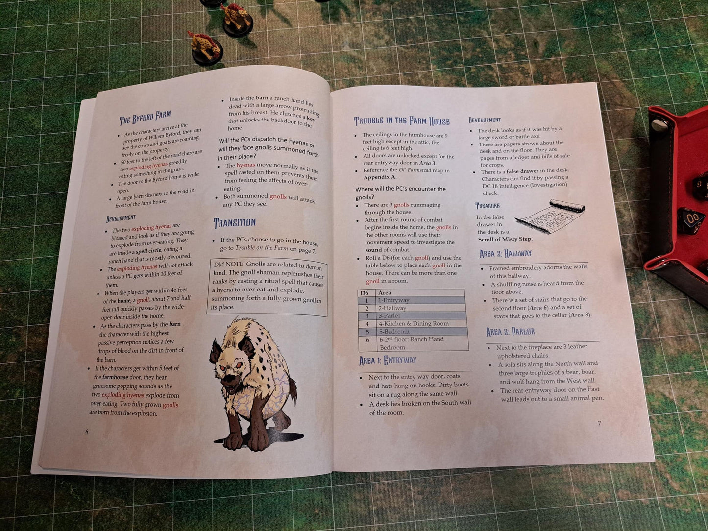 The Trouble with Gnolls 5e One Shot Adventure Premium Color Paperback Book